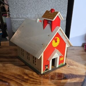 Fisher-Price Red and Cream School House Toy